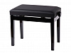 HY-PJ010-GLOSS-BLACK Банкетка, черная, искусственная кожа, Rin
