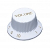 KW-240V Ручка потенциометра, Volume, белая, метрическая, Hosco