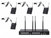 RWS-4BLV Беспроводная микрофонная система, 4 петличных микрофона, LAudio