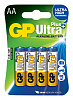 GP15AUP-2CR4 Ultra Plus Элемент питания АА алкалиновый, 4шт, GP