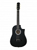 ACD-39A-513-BK Акустическая гитара, с вырезом, черная, АККОРД