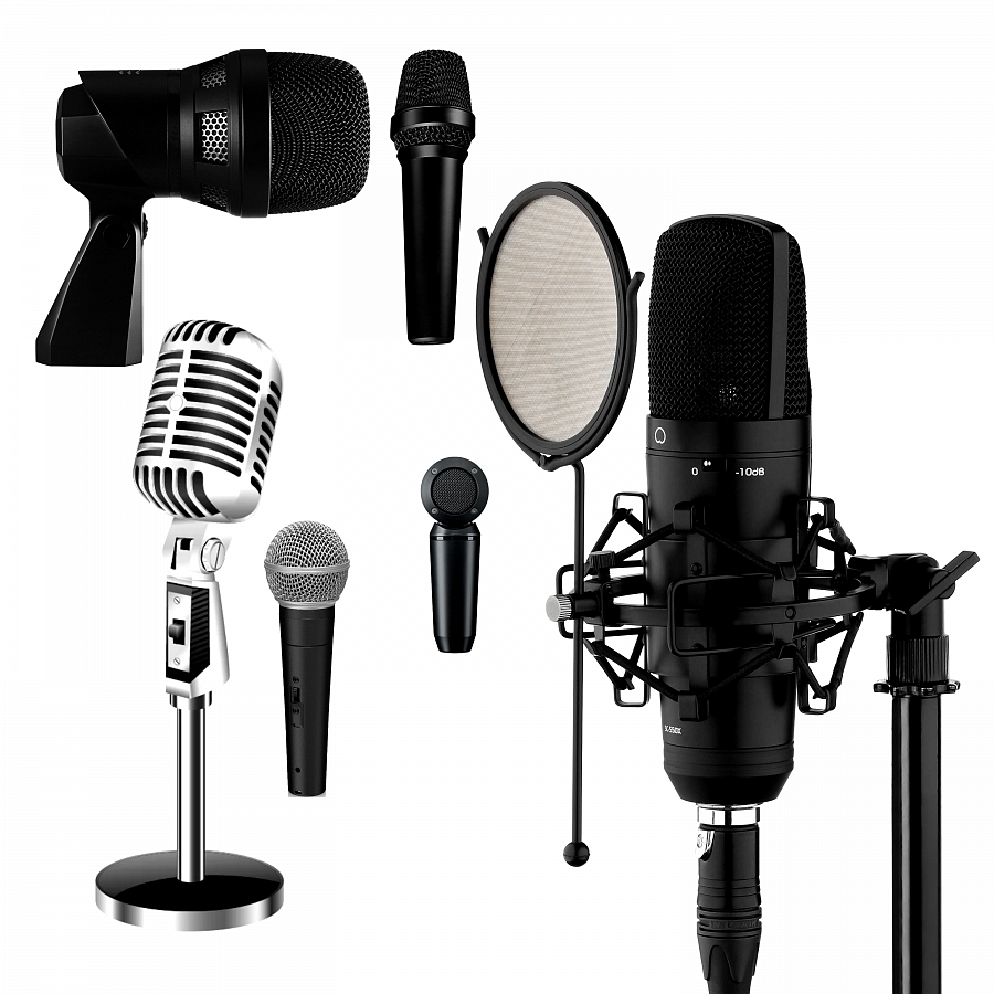 Микрофоны, аксессуары