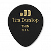485P03TH Black Teardrop Медиаторы, 12шт, капля, тонкие, Dunlop
