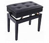 HY-DX17-GLOSS-BLACK Банкетка, черный/черный, искусственная кожа, Rin
