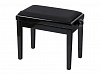 HY-PJ018B-GLOSS-BLACK Банкетка, черный/черный, вельвет, Rin
