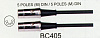 BC405-3M Кабель инструментальный, DIN (5pin) — DIN (5pin), Soundking