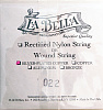 WS022 Отдельная струна в оплетке, посеребренная, La Bella