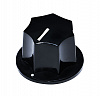 KB-140L Ручка потенциометра, большая, черная, Hosco
